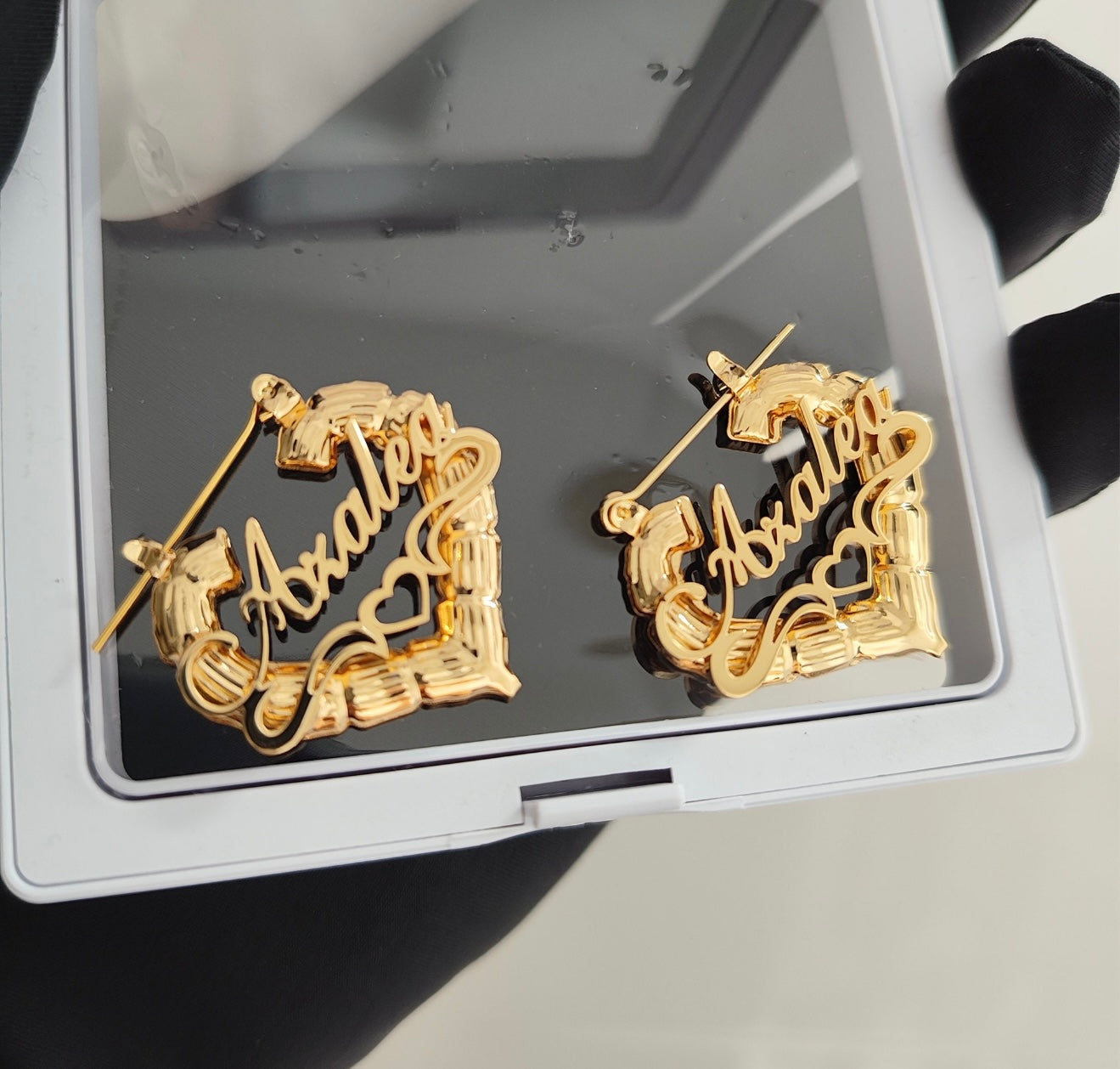 Custom Heart Earrings