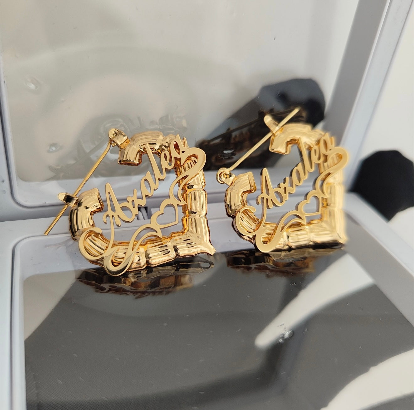 Custom Heart Earrings