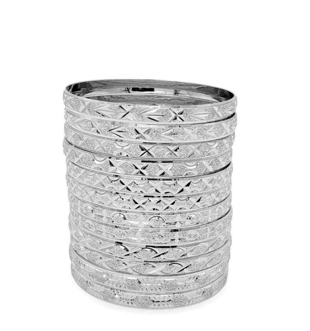 22k Gold Bangles Set (12pc)