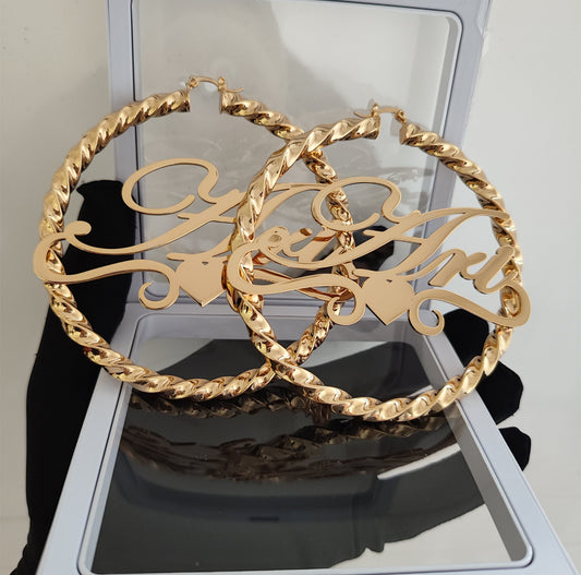 Custom Hoop Earrings