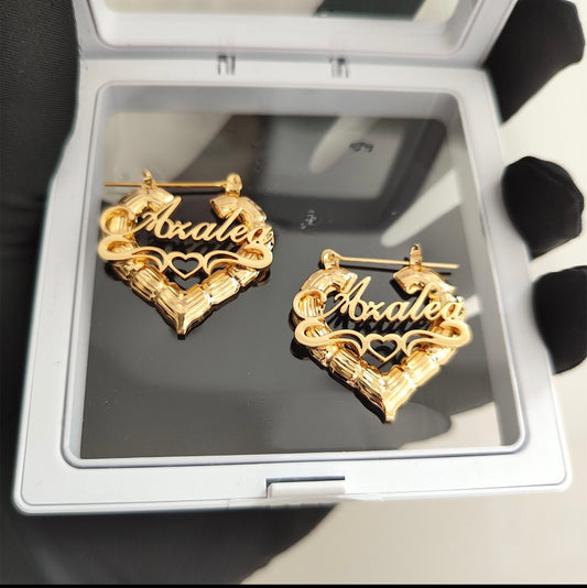 Custom Heart Earrings